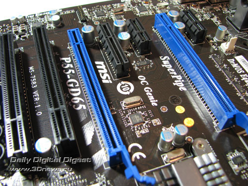 MSI P55 GD65 слоты расширения